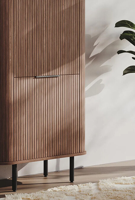 Catégorie Meubles à rainures ou à lattes rainurées