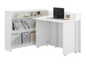 Bureau d'angle Concept Pro Lenart III (Blanc)
