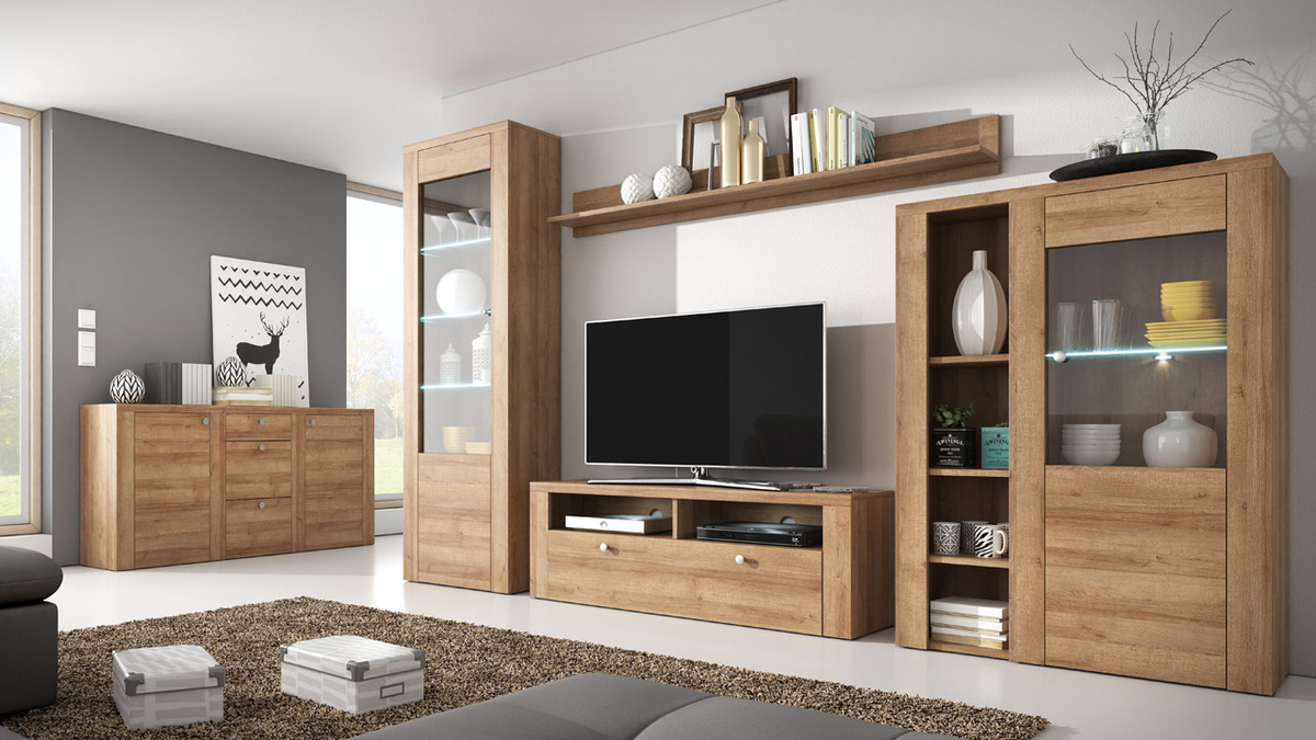 Meuble TV Salelbo 103 (Riviera chêne)