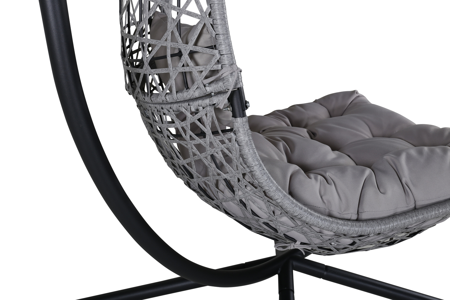 Chaise suspendu Dallas 519 (Noir + Gris)