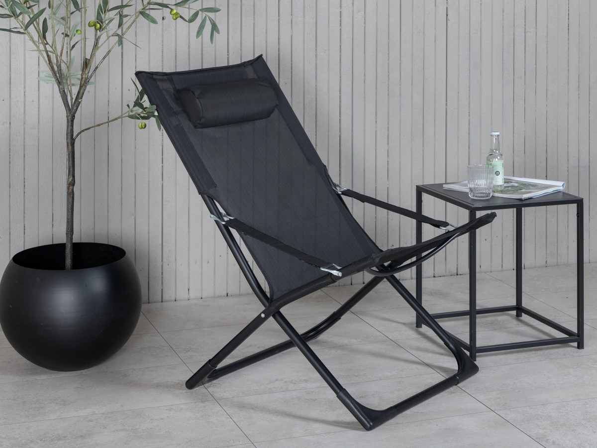Chaise de jardin Dallas 800 (Noir)