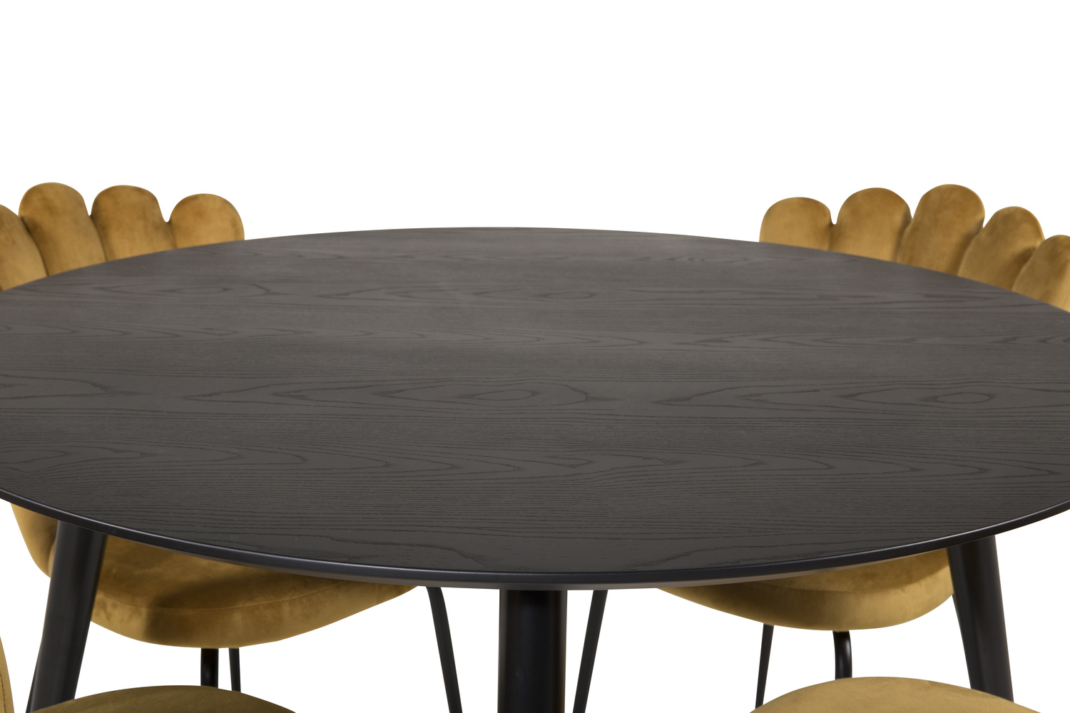 Salle à manger complète Dallas 1177 (Jaune + Noir)