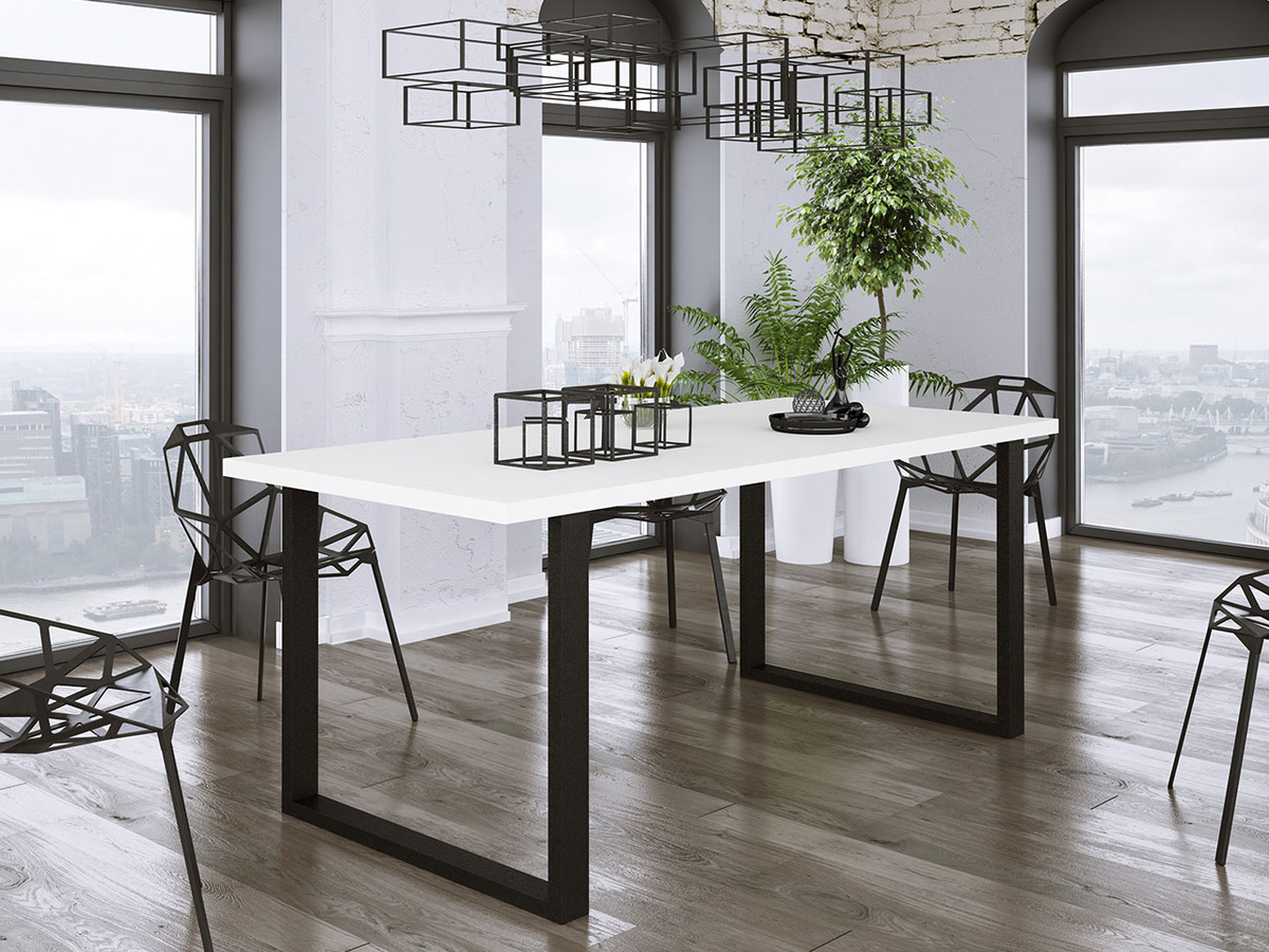 Table Tucson 138 (Blanc + Noir)