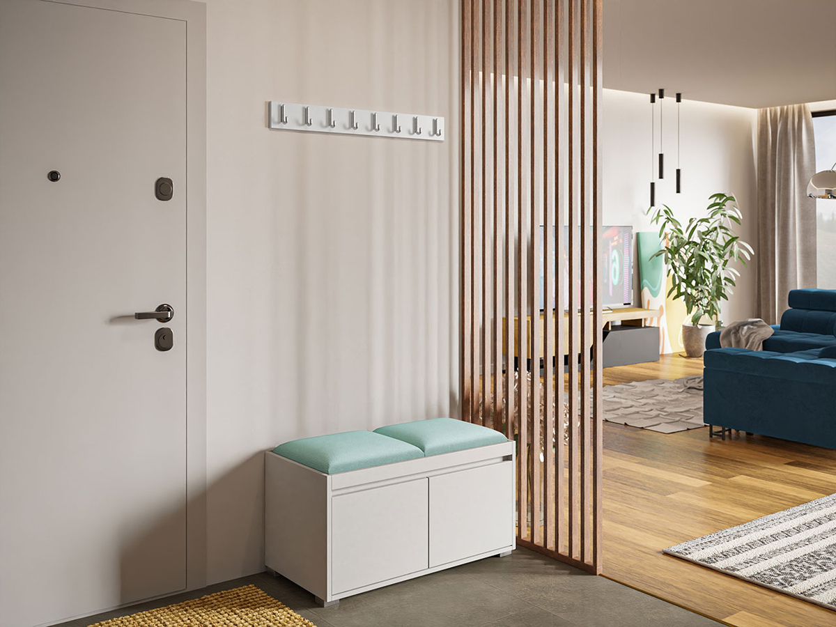 Meuble d'entrée Comfivo Pinus I (Blanc + Manila 11)