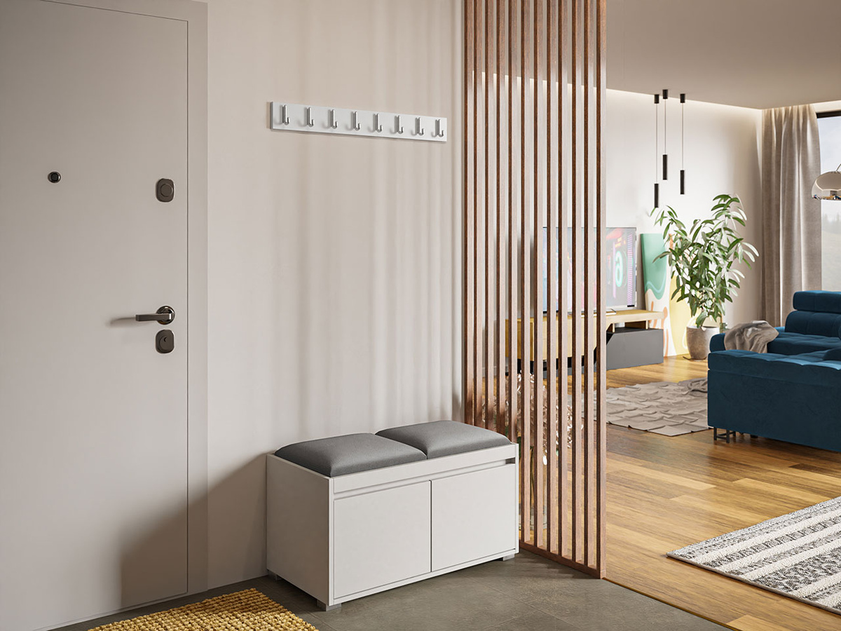 Meuble d'entrée Comfivo Pinus I (Blanc + Manila 16)