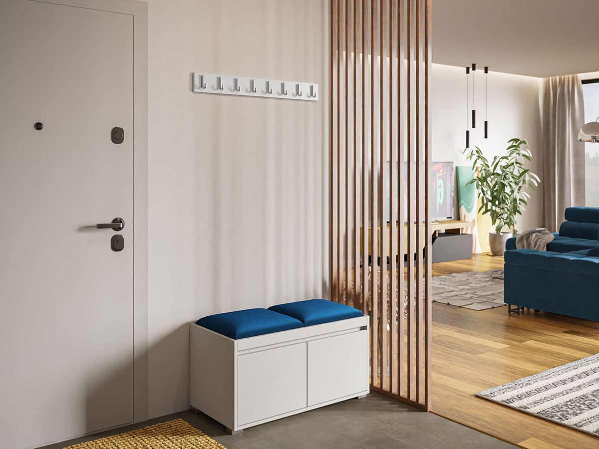 Meuble d'entrée Comfivo Pinus I (Blanc + Manila 26)