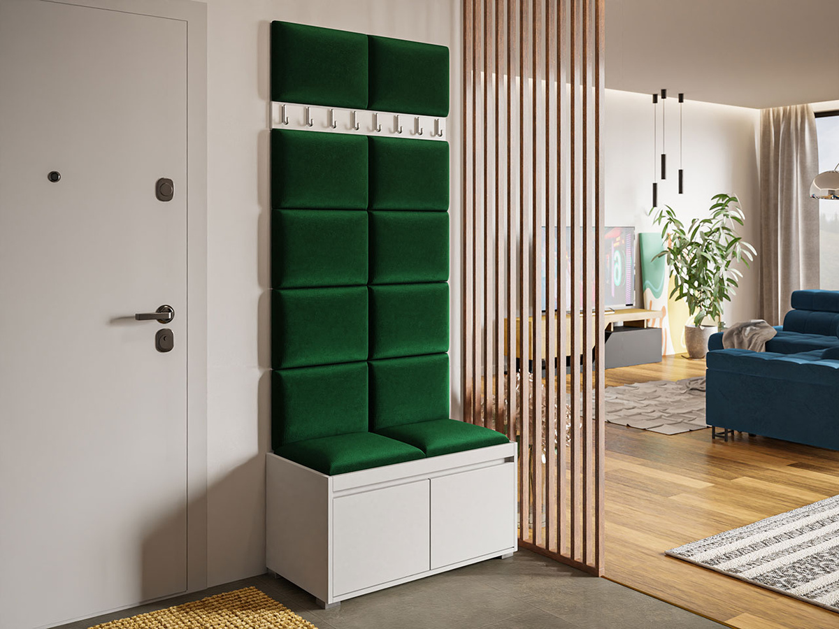 Meuble d'entrée Comfivo Pinus IV (Blanc + Manila 35)