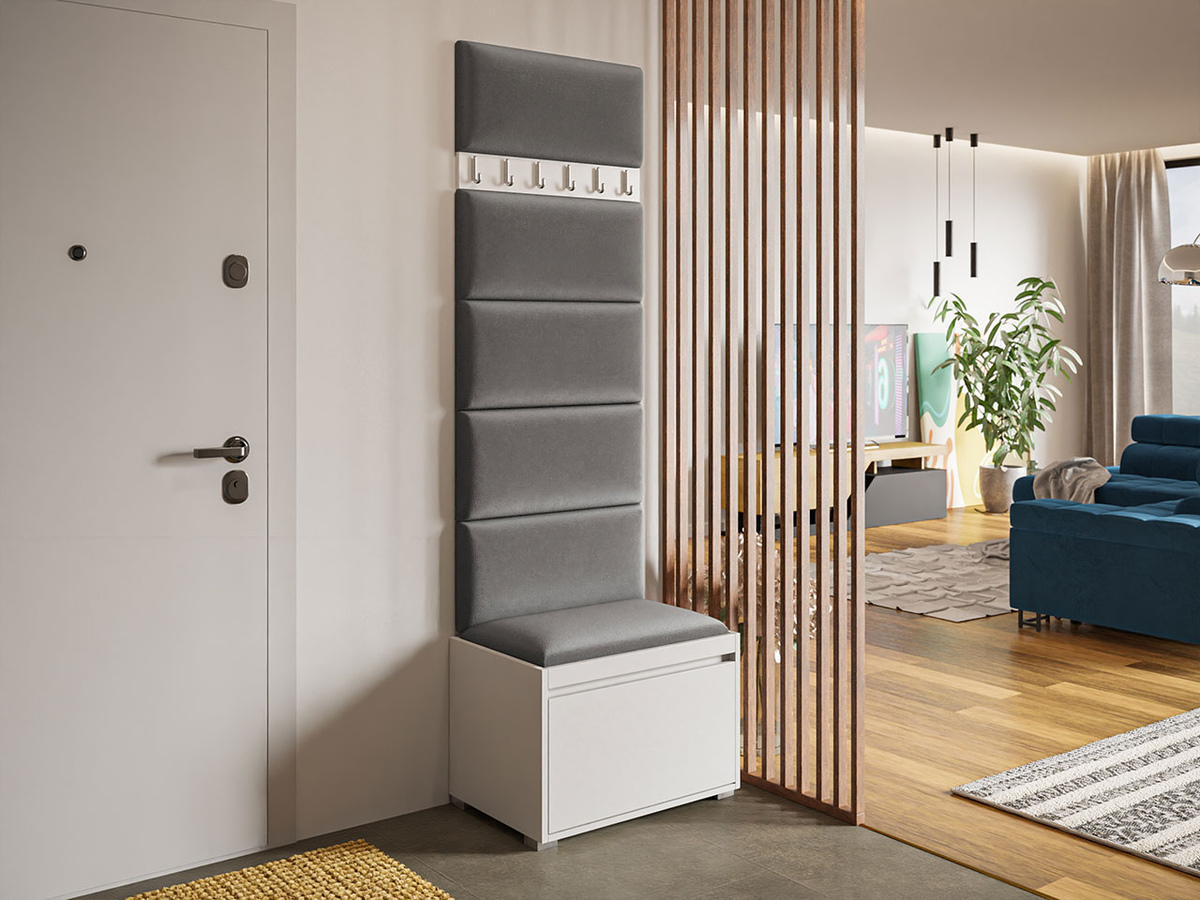 Meuble d'entrée Comfivo Pinus V (Blanc + Manila 16)