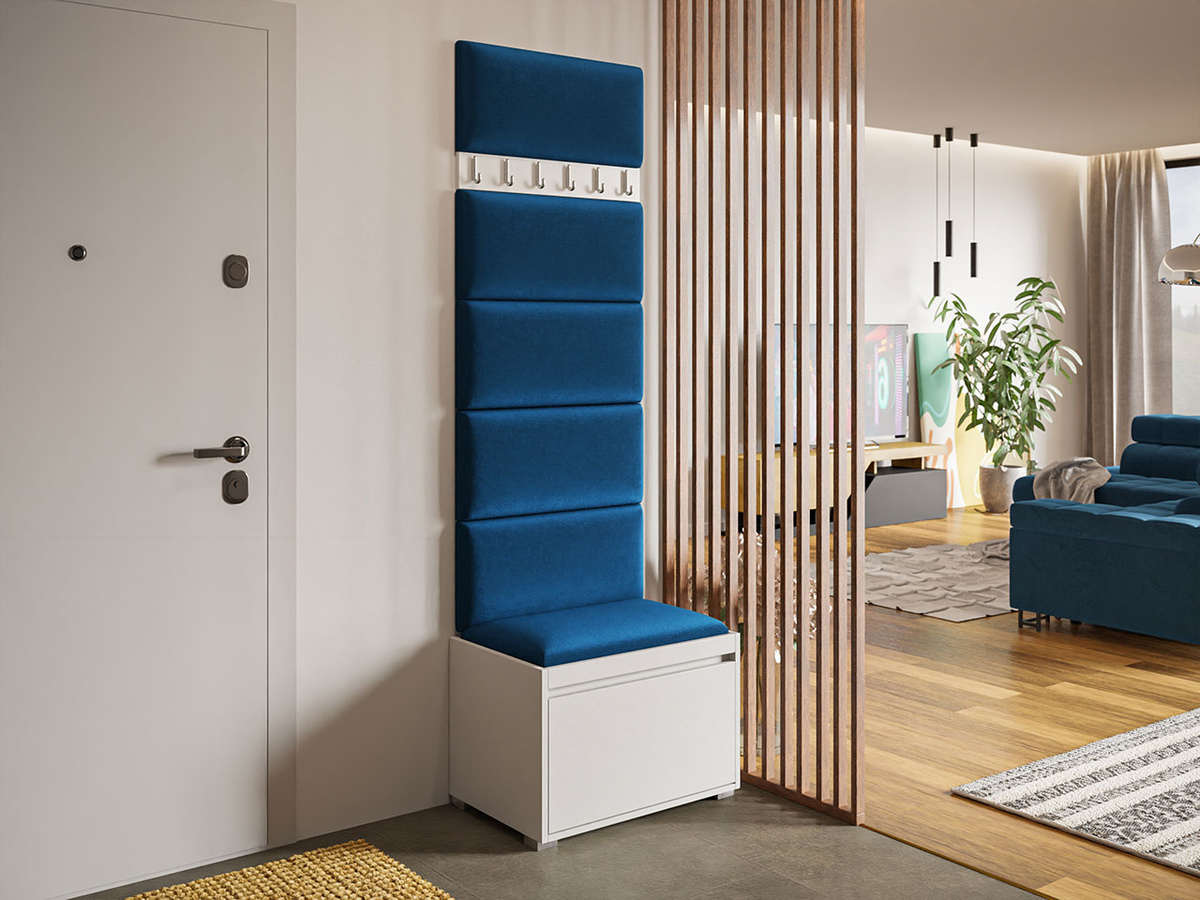 Meuble d'entrée Comfivo Pinus V (Blanc + Manila 26)