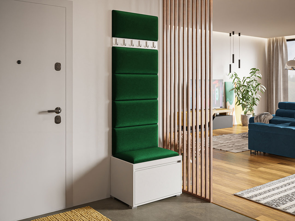 Meuble d'entrée Comfivo Pinus V (Blanc + Manila 35)