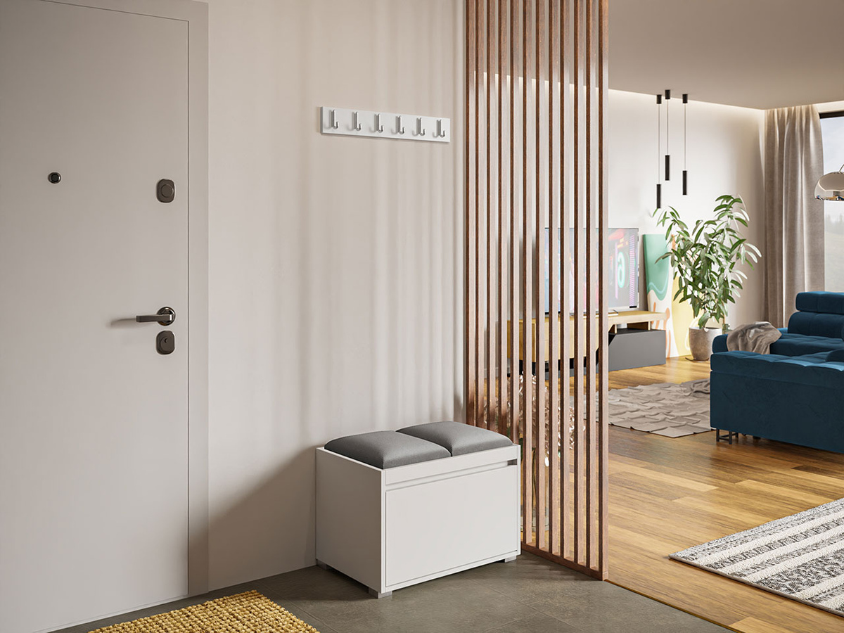 Meuble d'entrée Comfivo Pinus VI (Blanc + Manila 16)