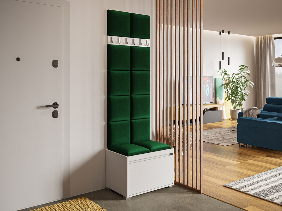 Meuble d'entrée Comfivo Pinus VII (Blanc + Manila 35)