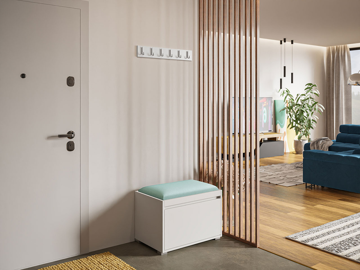 Meuble d'entrée Comfivo Pinus VIII (Blanc + Manila 11)