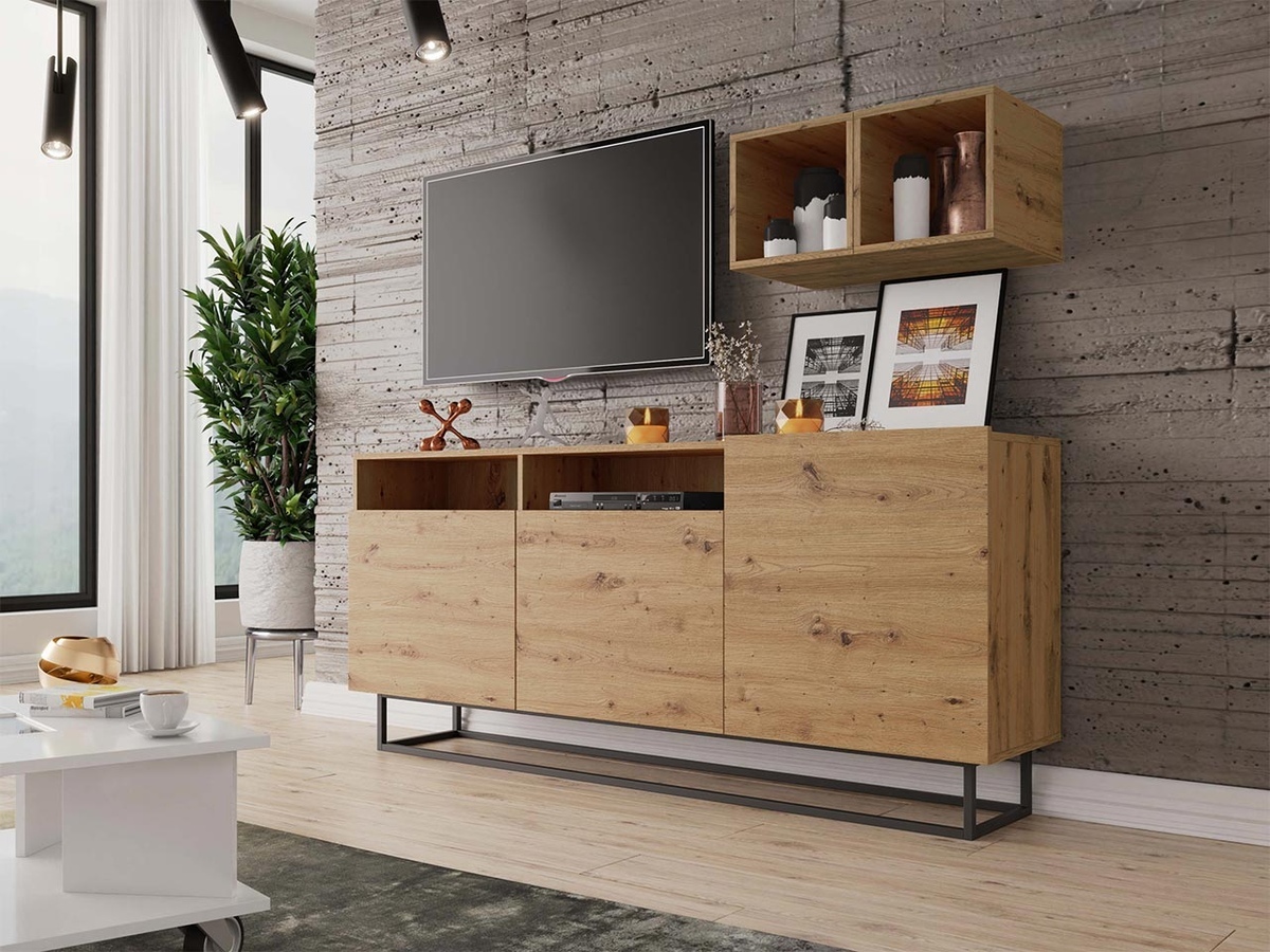 Ensemble de meubles Lima D113 (Chêne Artisan)