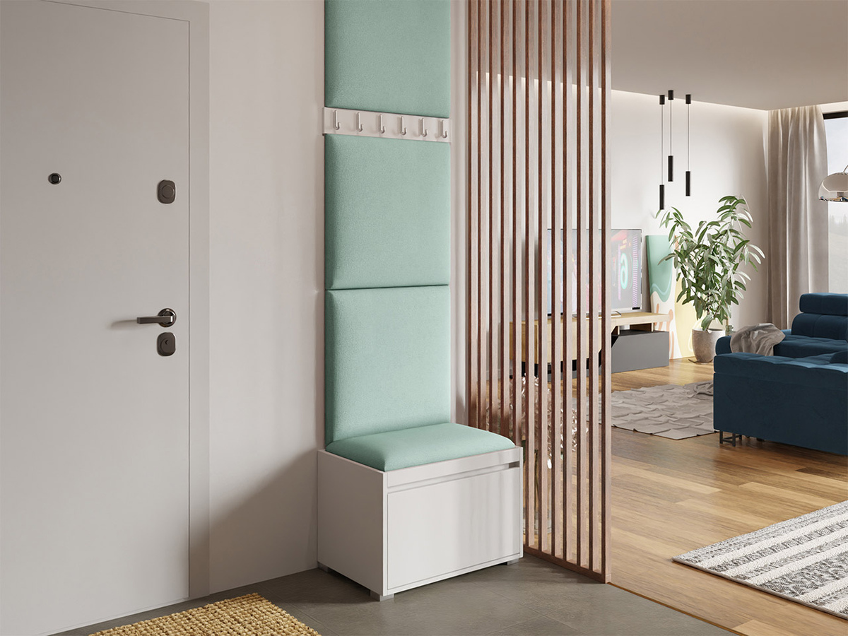 Meuble d'entrée Comfivo Pinus IX (Blanc + Manila 11)