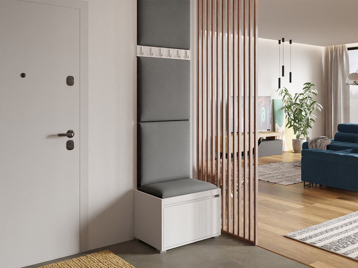 Meuble d'entrée Comfivo Pinus IX (Blanc + Manila 16)