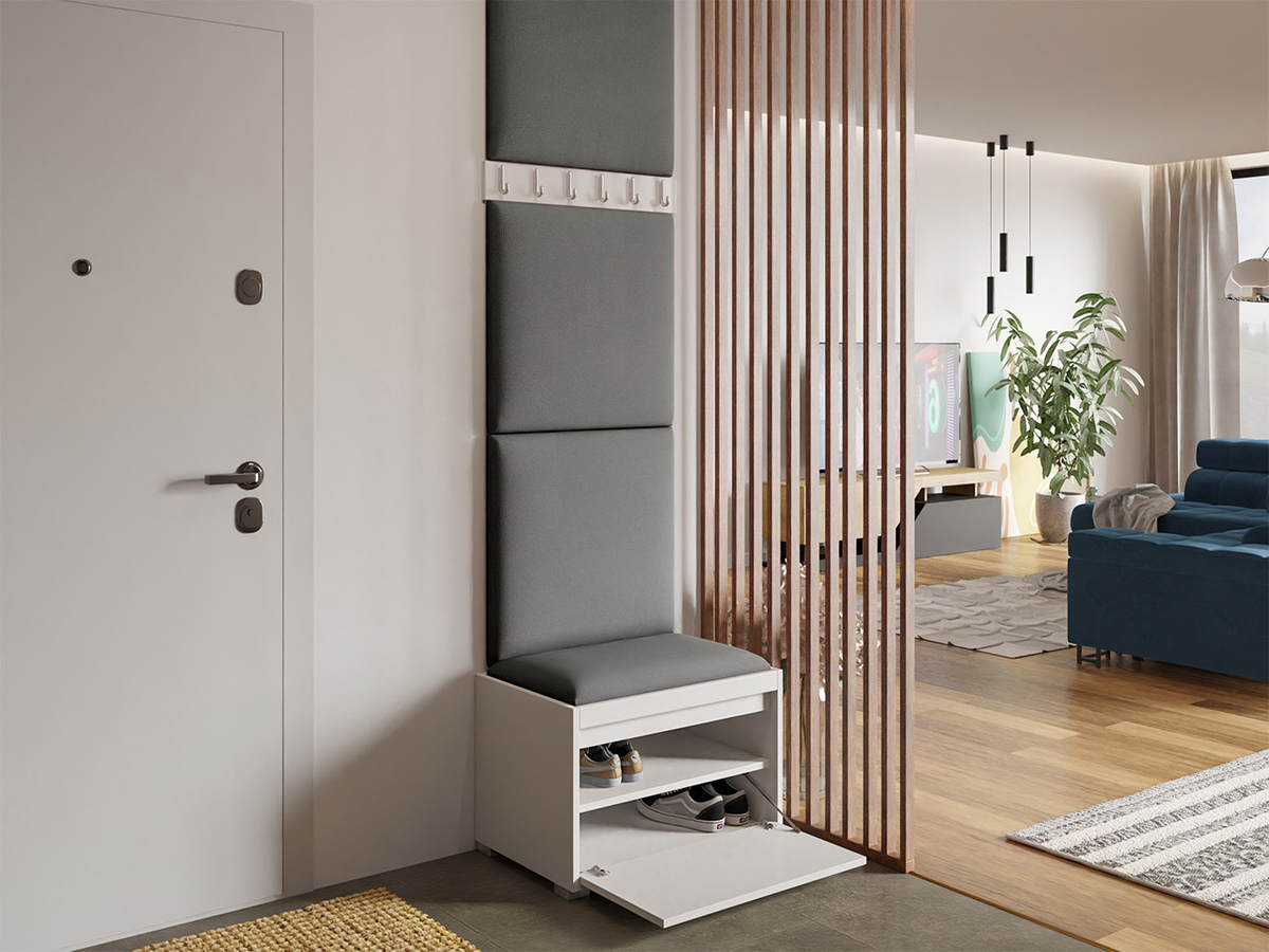 Meuble d'entrée Comfivo Pinus IX (Blanc + Manila 16)