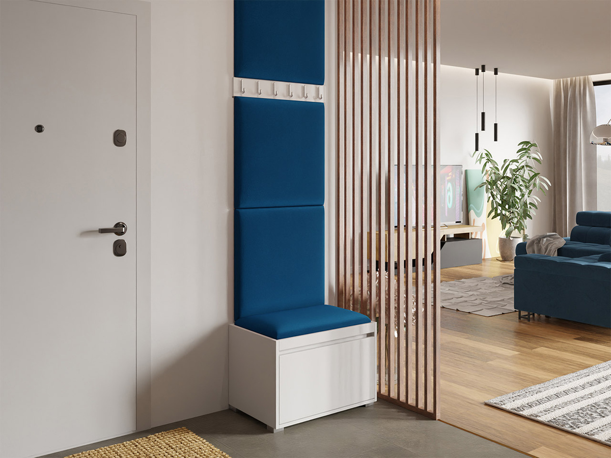 Meuble d'entrée Comfivo Pinus IX (Blanc + Manila 26)