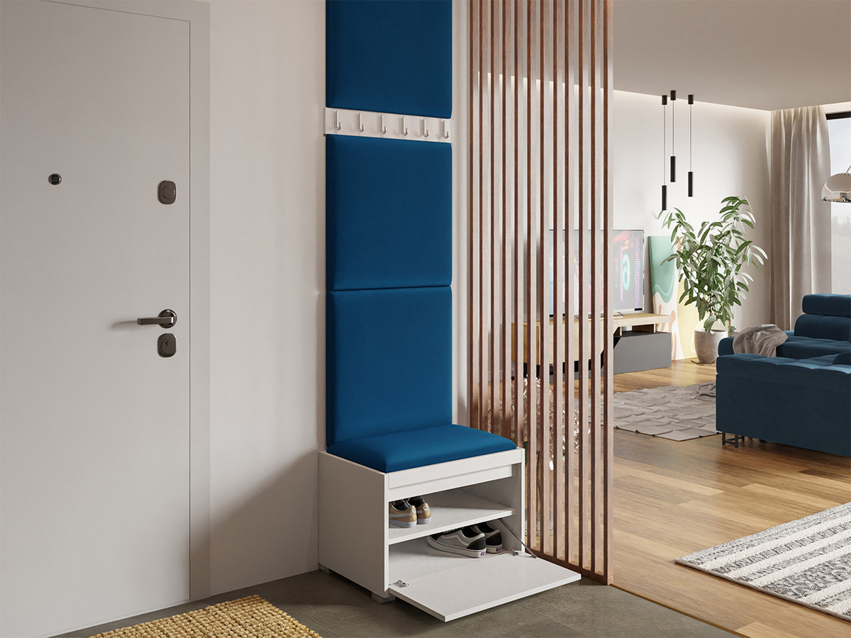 Meuble d'entrée Comfivo Pinus IX (Blanc + Manila 26)