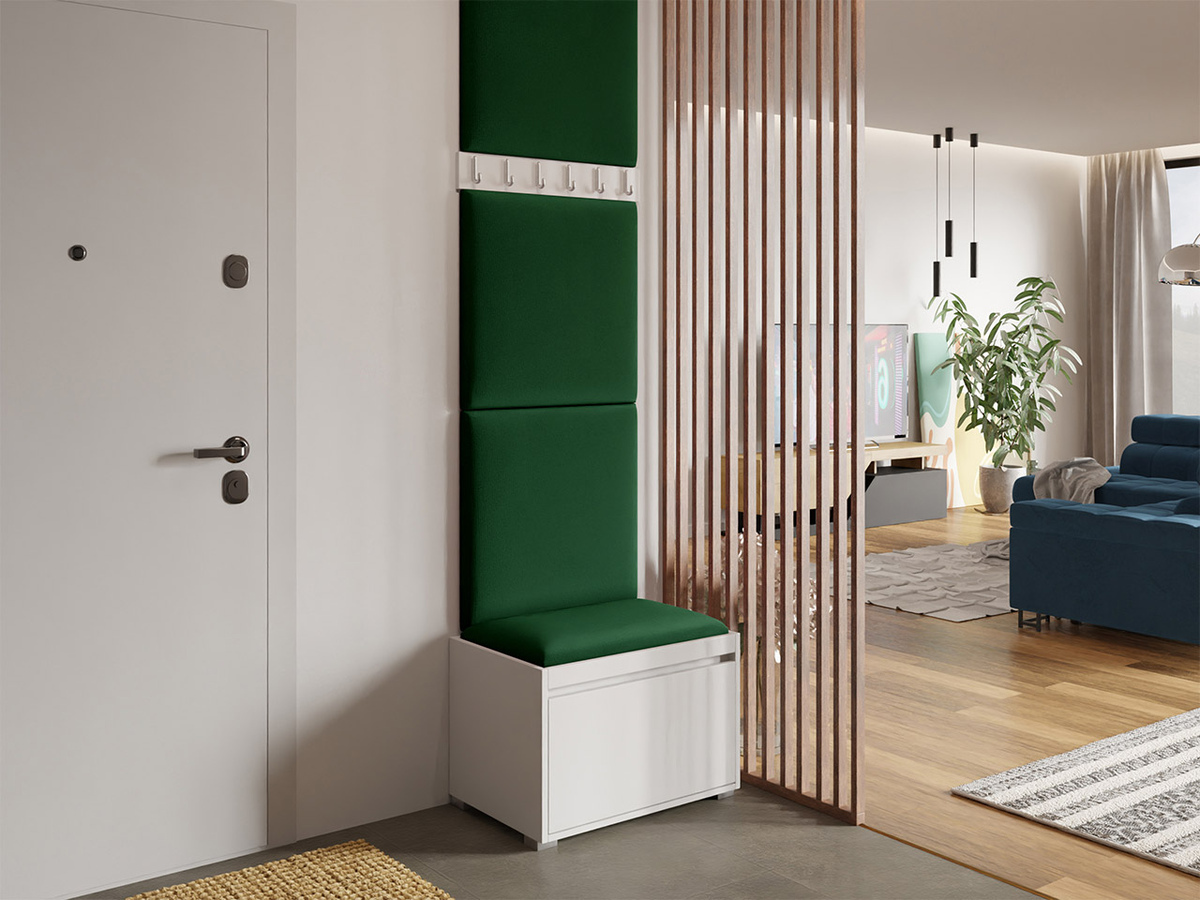 Meuble d'entrée Comfivo Pinus IX (Blanc + Manila 35)
