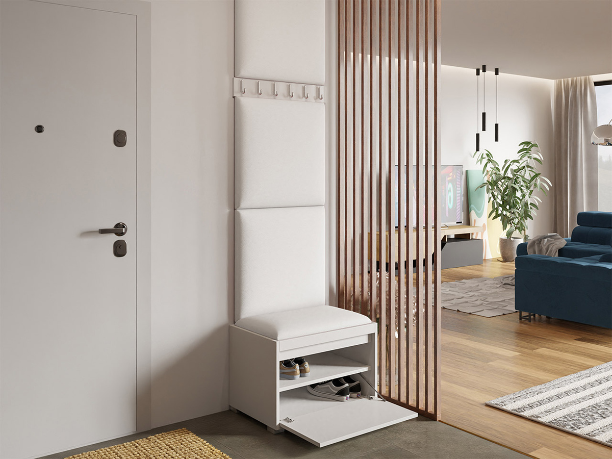 Meuble d'entrée Comfivo Pinus IX (Blanc + Soft 017)