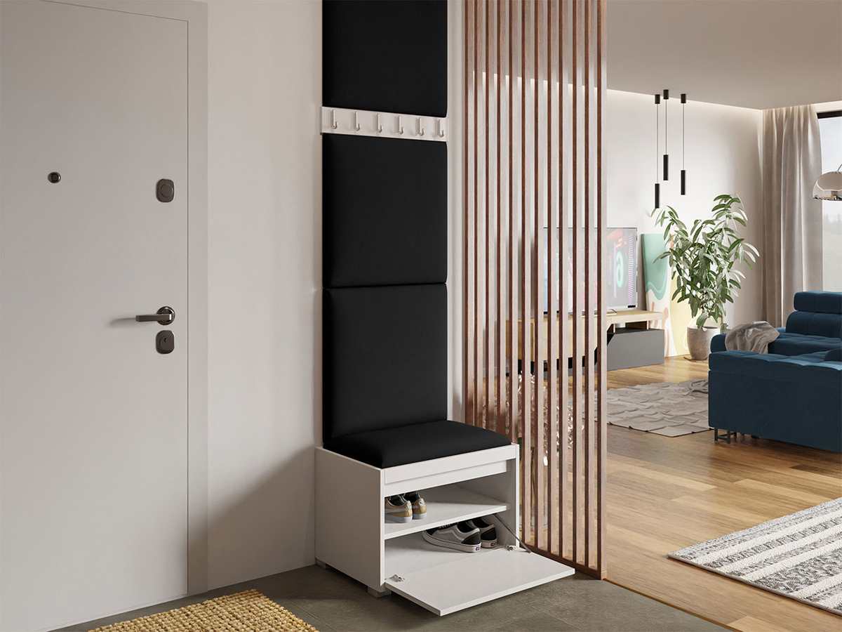 Meuble d'entrée Comfivo Pinus IX (Blanc + Manila 18)