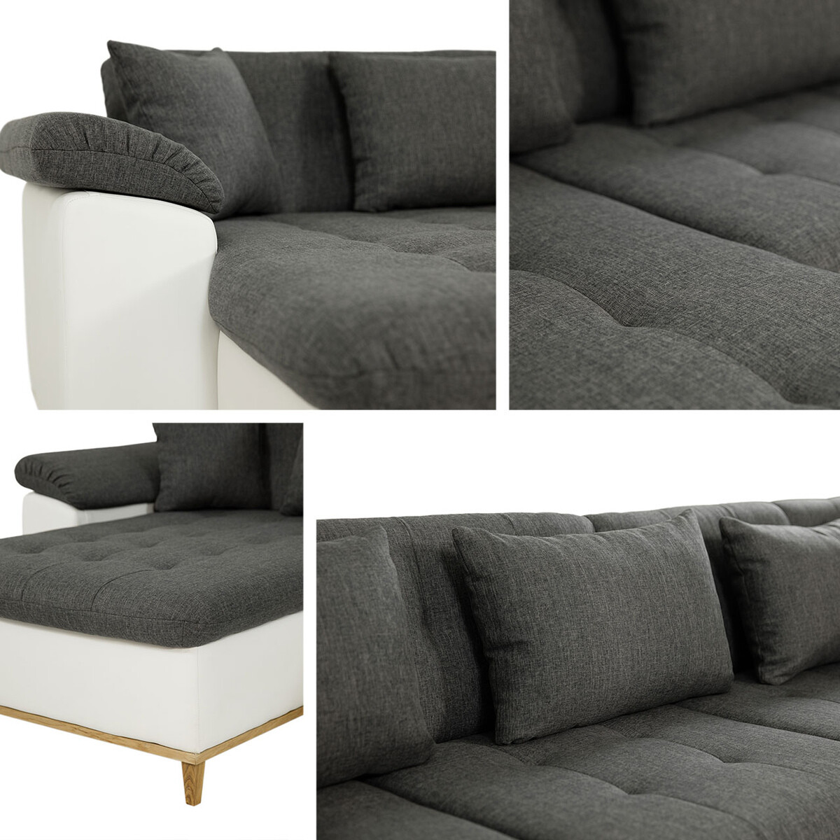 Canapé d'angle Comfivo 293 (Kronos 09 + Senegal 818)