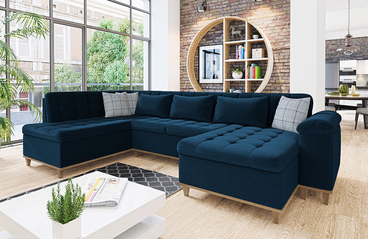 Canapé d'angle Comfivo 294 (Kronos 09 + Senegal 818)