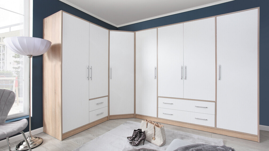 Armoire Cavmero 105 (Sonoma chêne + Blanc)