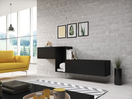 Meuble TV Corbele 116 (Noir)