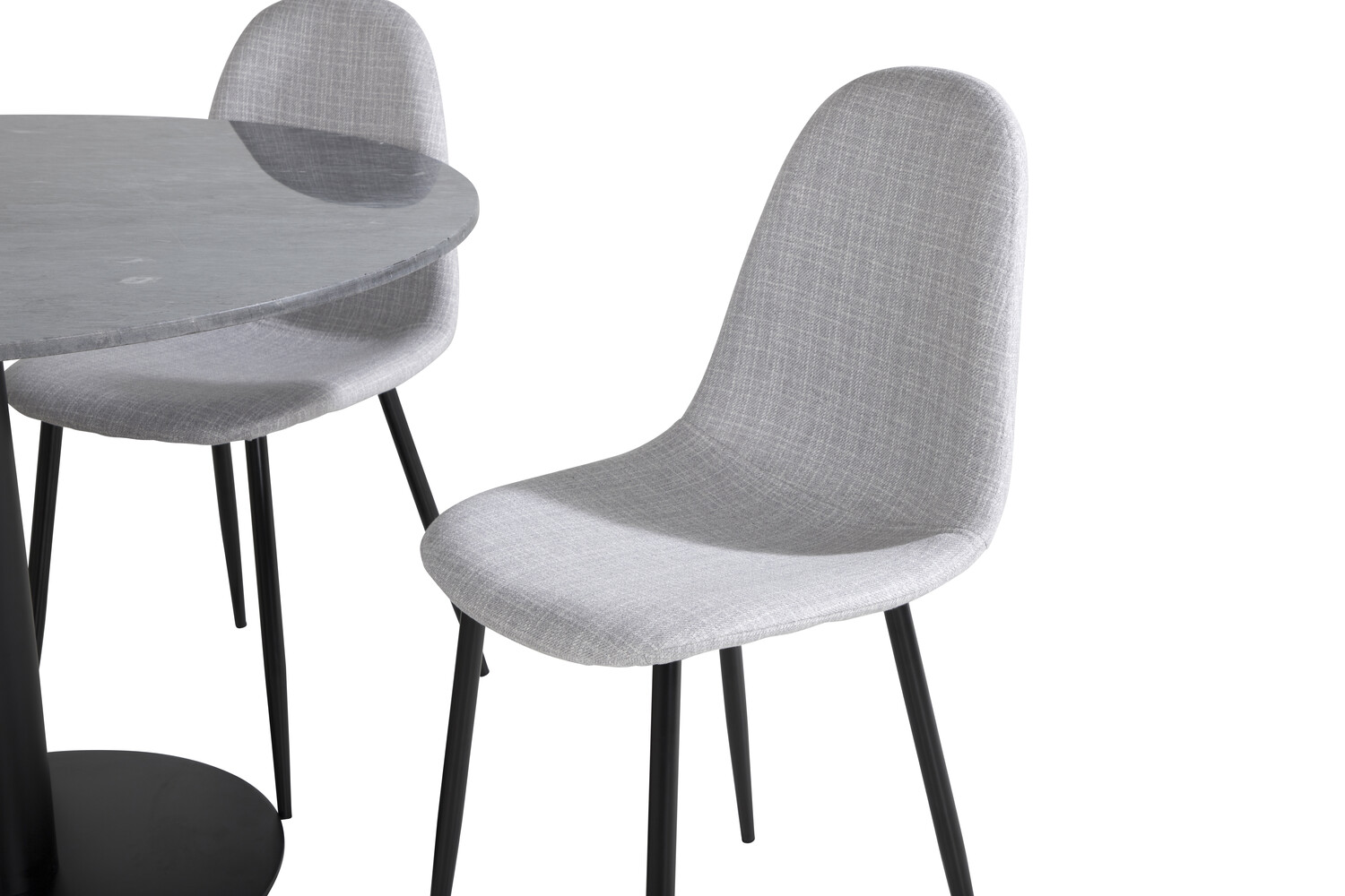 Salle à manger complète Dallas 2627 (Gris + Noir)