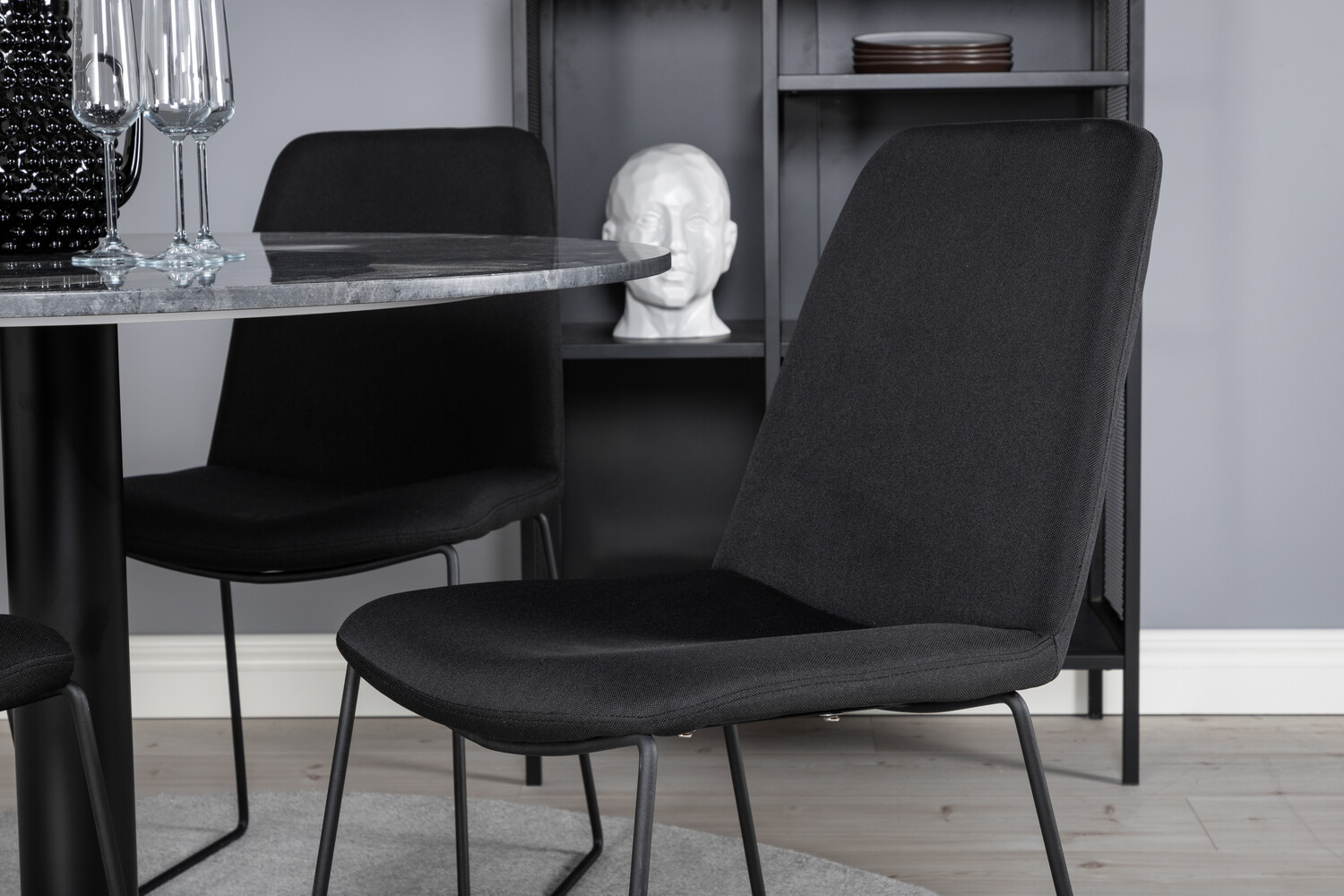 Salle à manger complète Dallas 2631 (Noir)
