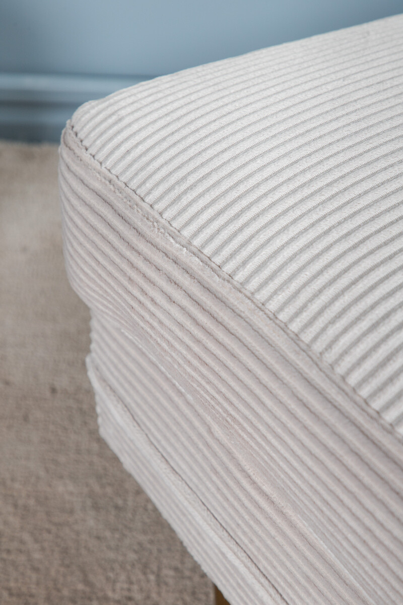 Banc rembourré Dallas 2653 (Beige + Doré)