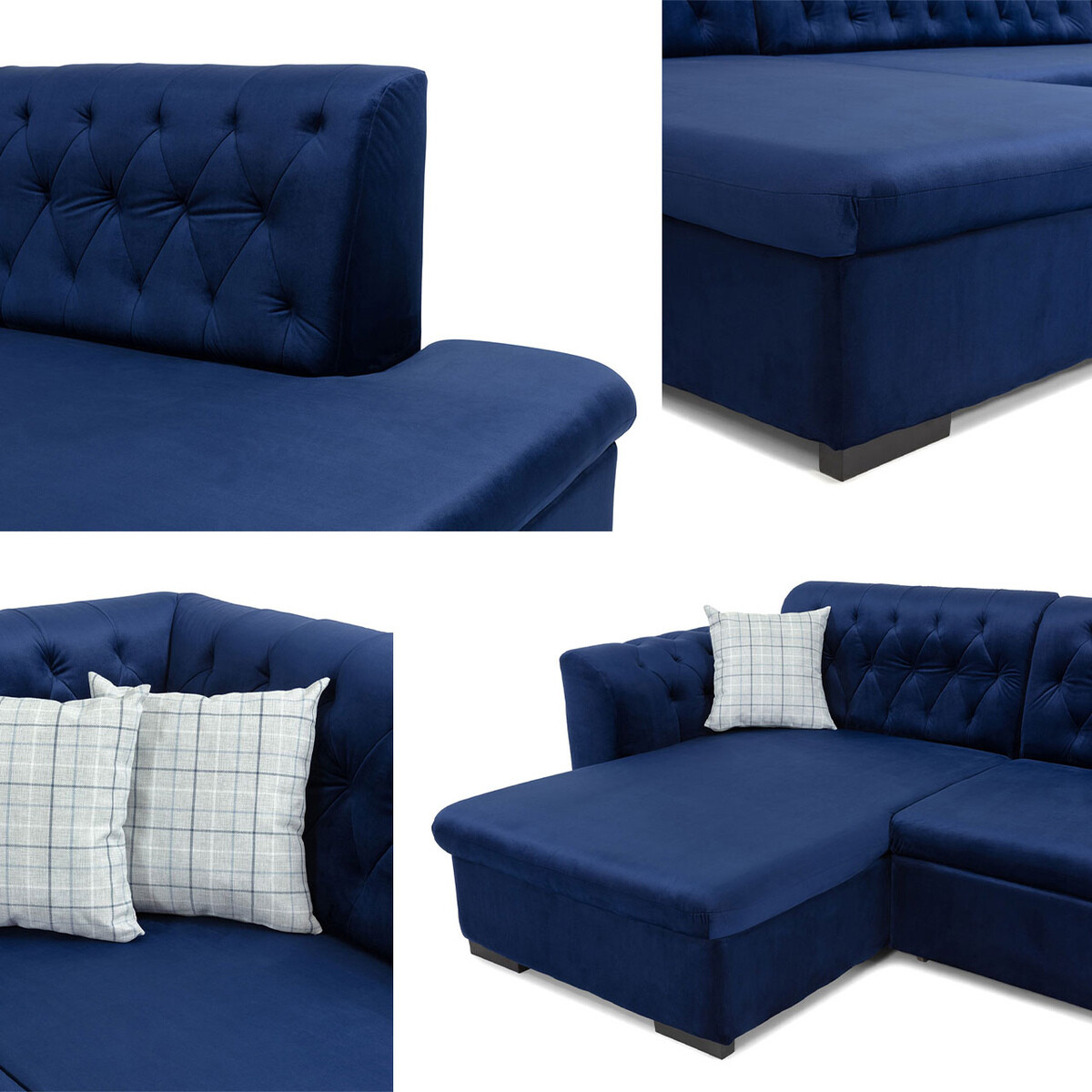Canapé d'angle Comfivo 269 (Magic velours 2221 + Senegal 823)