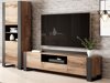 Meuble TV Nolvoi 100 (Chêne wotan + Anthracite)