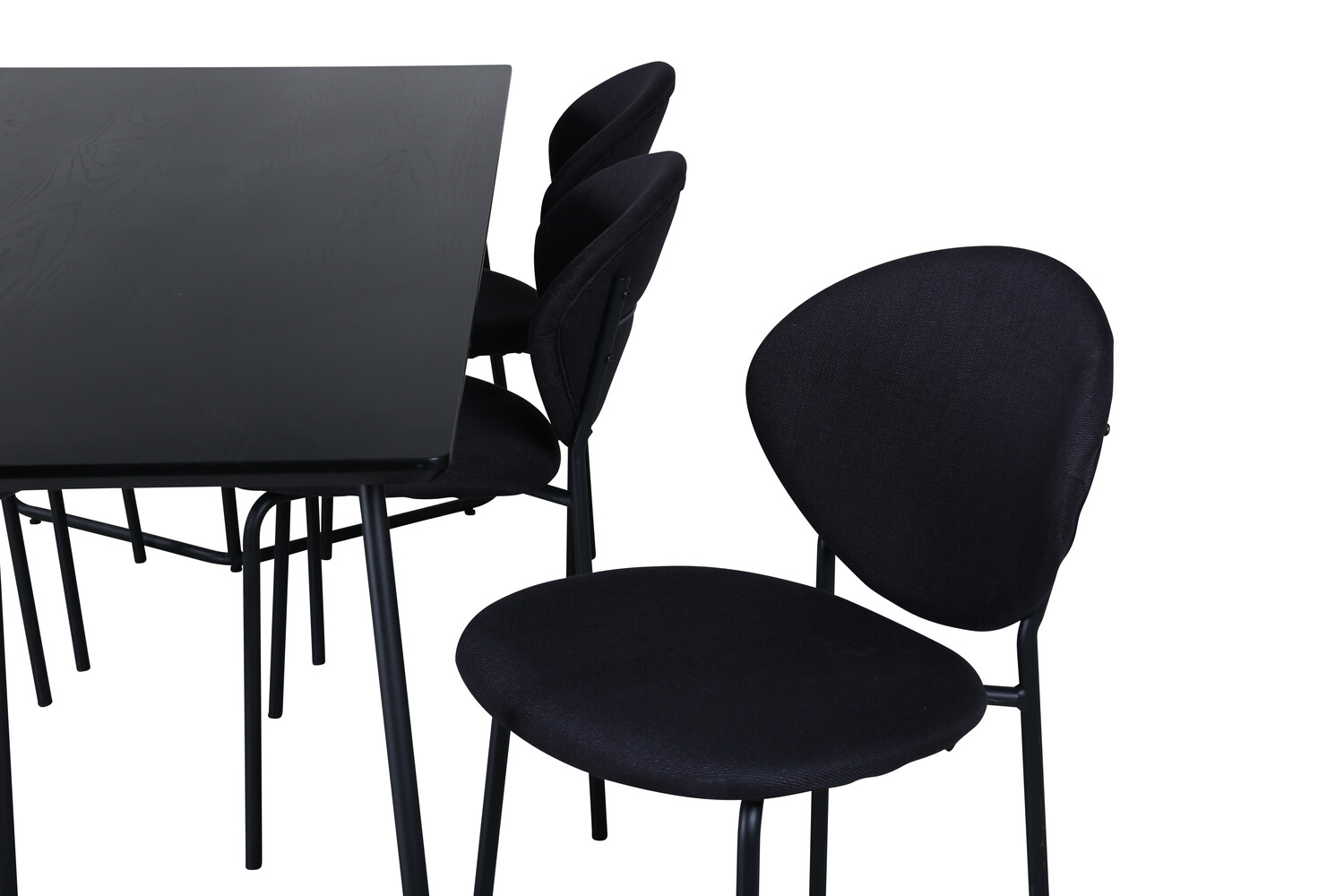 Salle à manger complète Dallas 3040 (Noir)