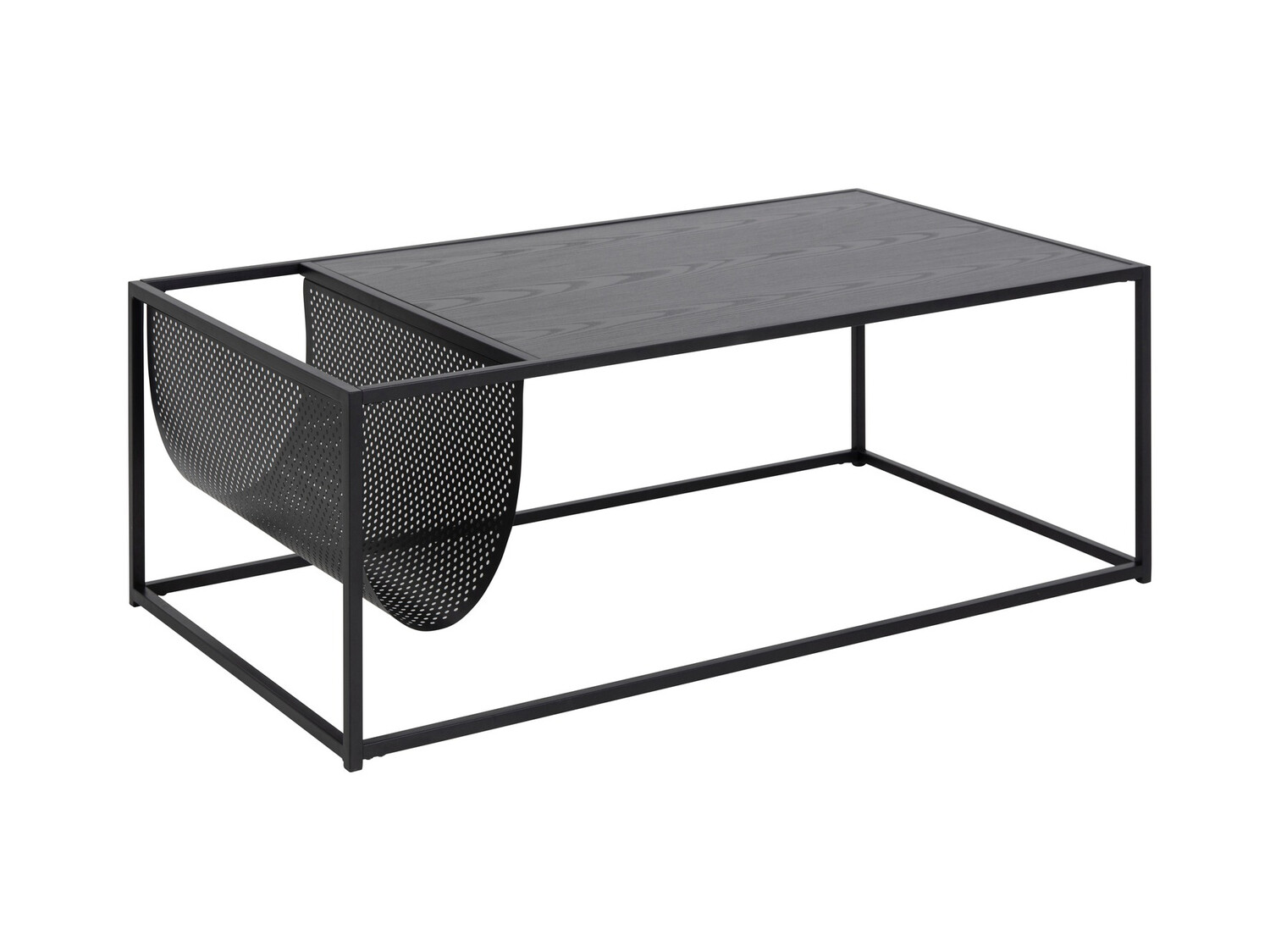 Table basse Norsica Sevferi 130 (Cendre noire + Noir)