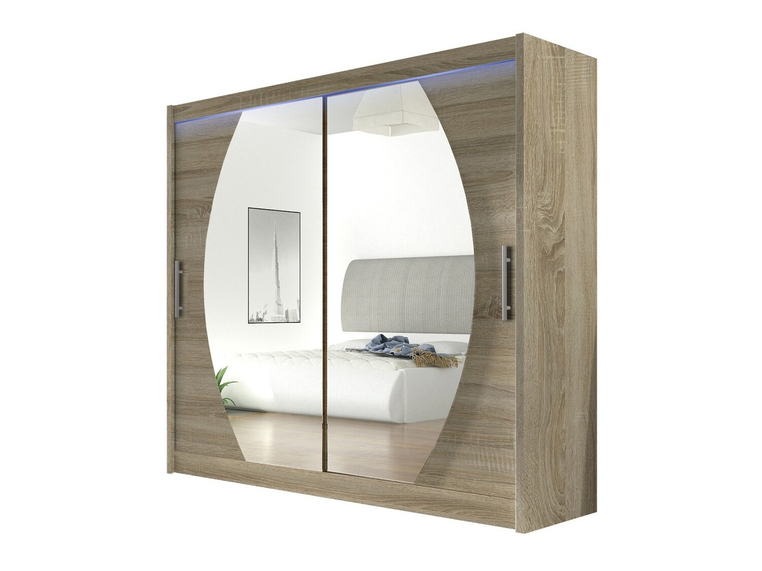 Armoire Closico Pallor IV (Sonoma chêne)