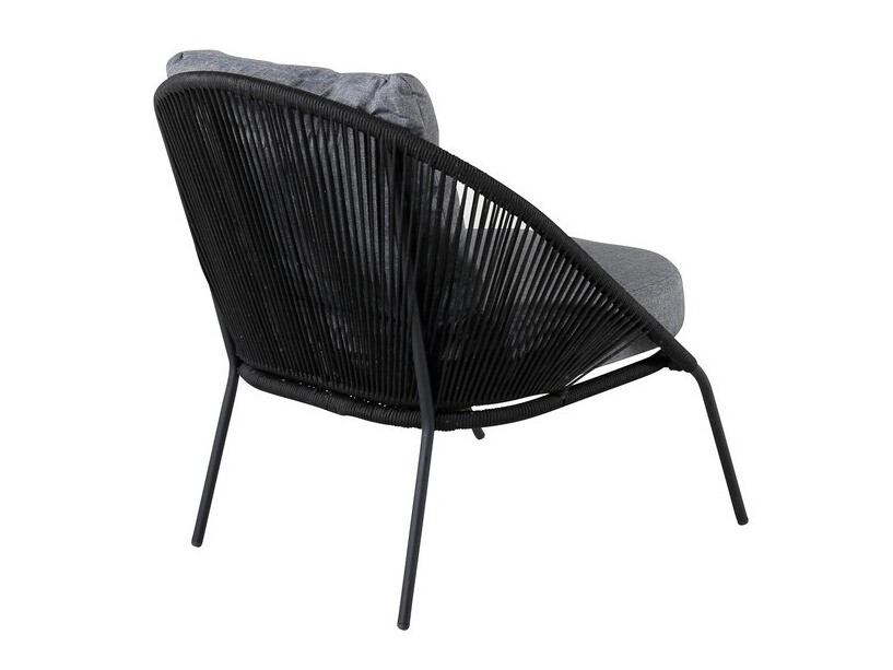 Fauteuil de jardin Dallas 1079 (Noir + Gris)
