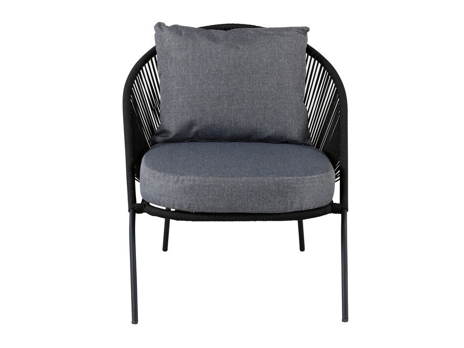 Fauteuil de jardin Dallas 1079 (Noir + Gris)