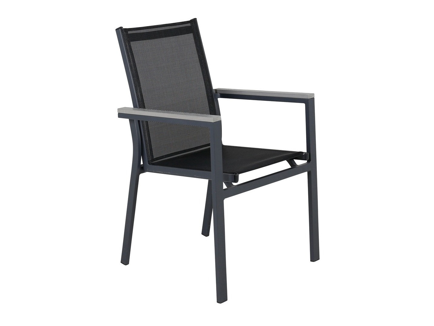 Chaise de jardin Dallas 2775 (Noir + Gris)