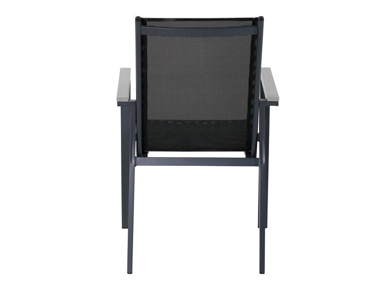 Chaise de jardin Dallas 2775 (Noir + Gris)