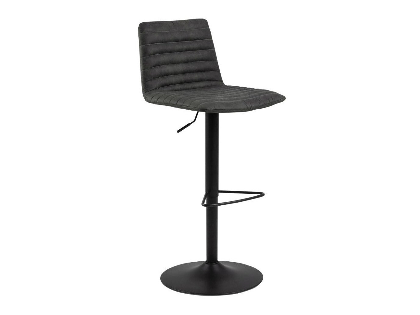 Chaise de bar mi-hauteur Norsica 501 (Anthracite + Noir)