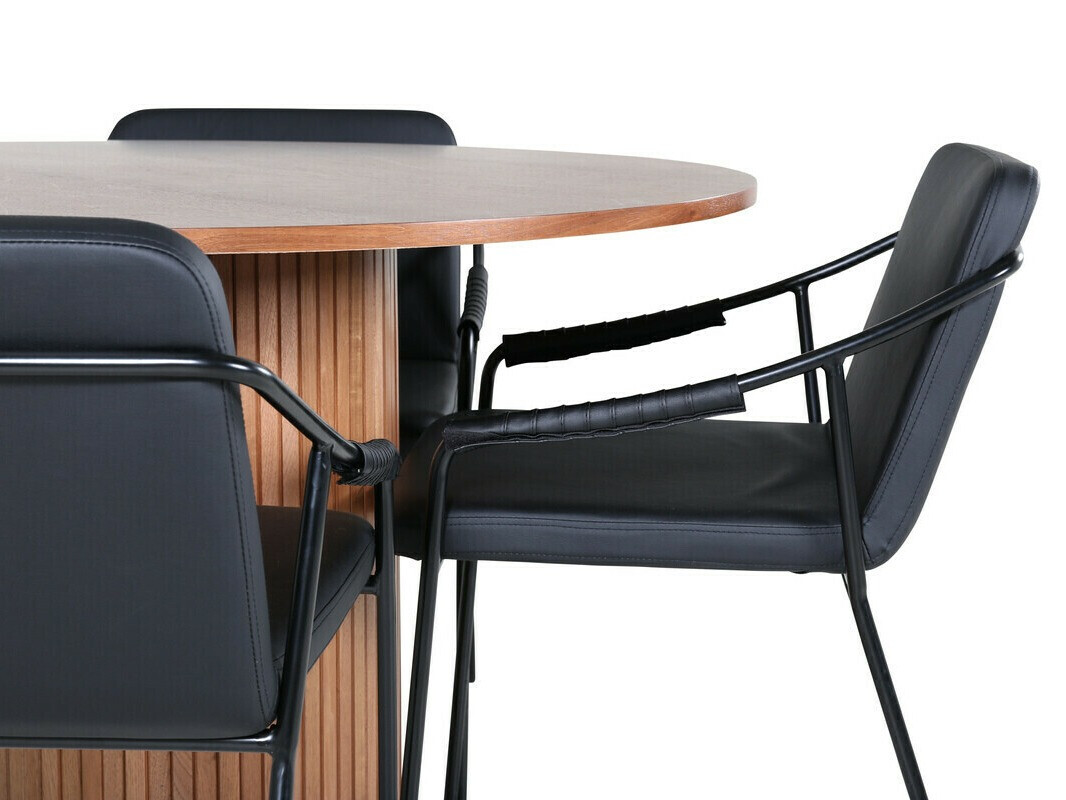 Salle à manger complète Dallas 3098 (Noyer)