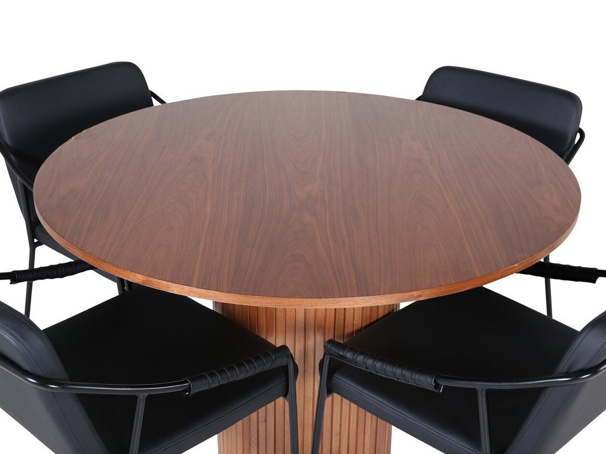 Salle à manger complète Dallas 3098 (Noyer)