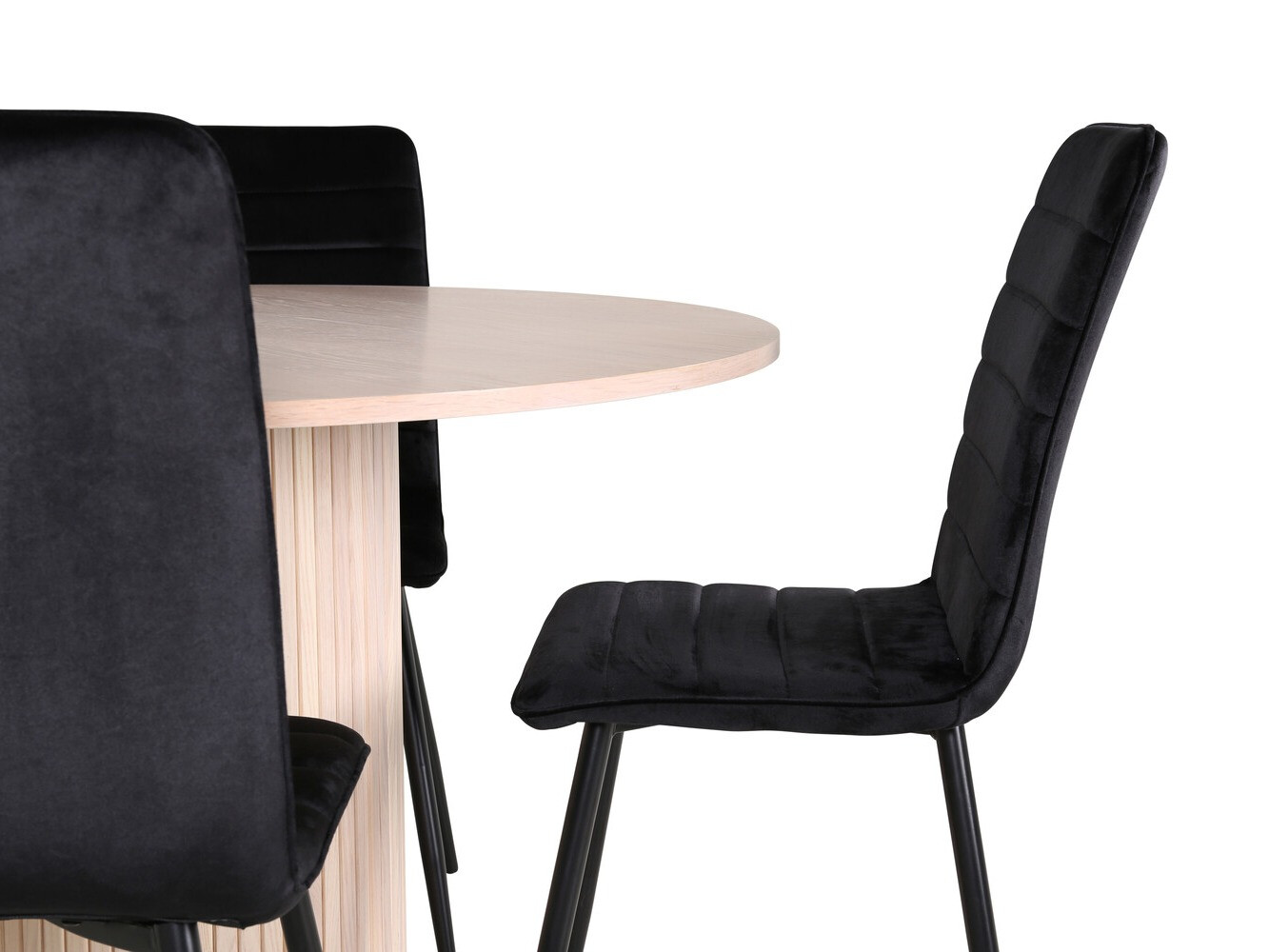 Salle à manger complète Dallas 3101 (Noir)