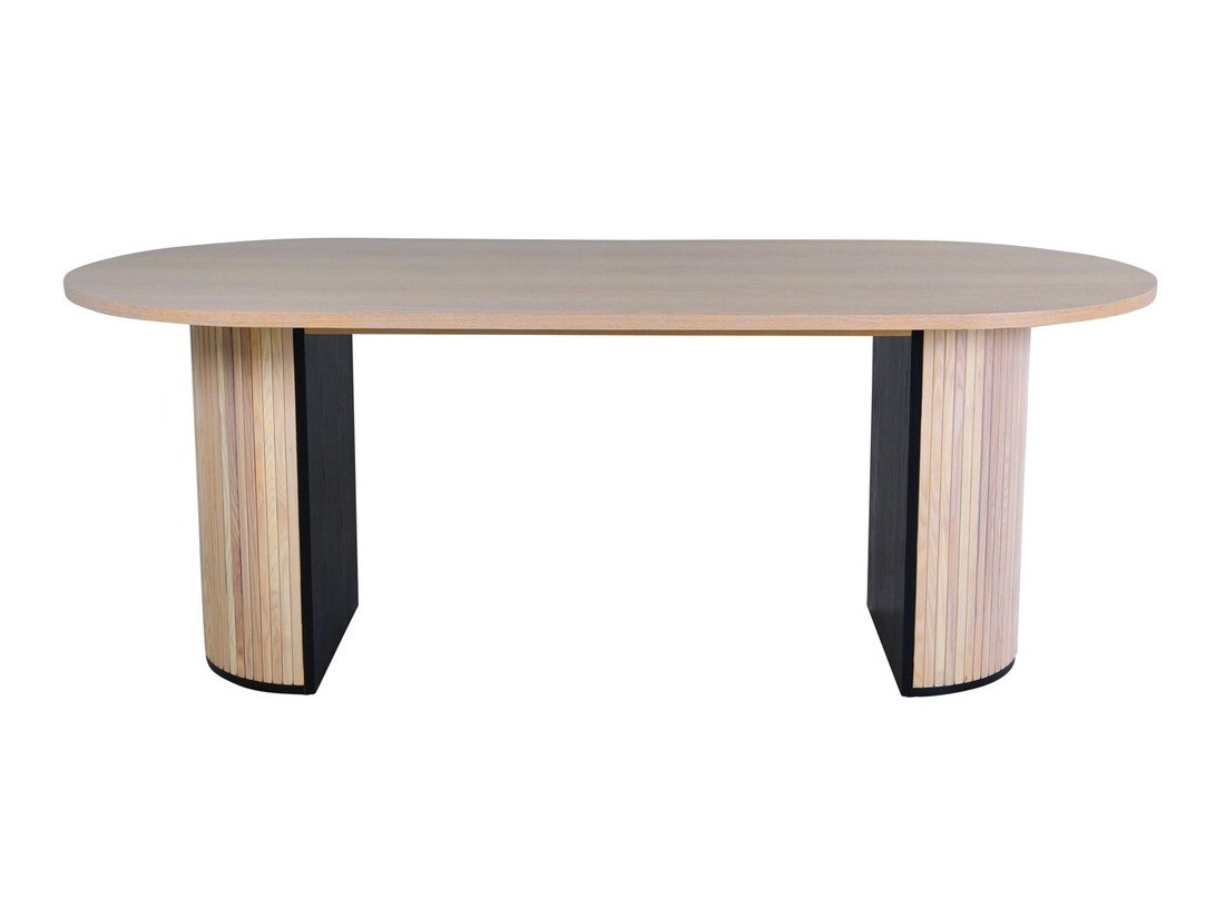 Table Dallas 1712 (Clair bois + Noir)