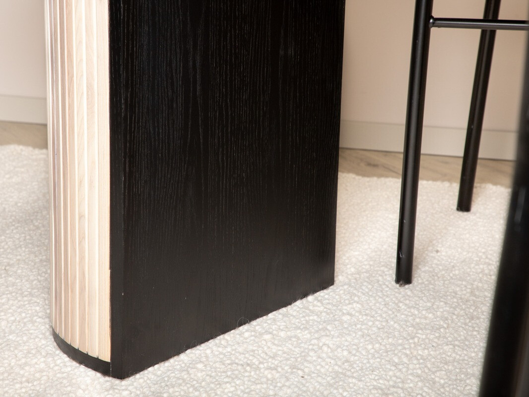 Table Dallas 1712 (Clair bois + Noir)