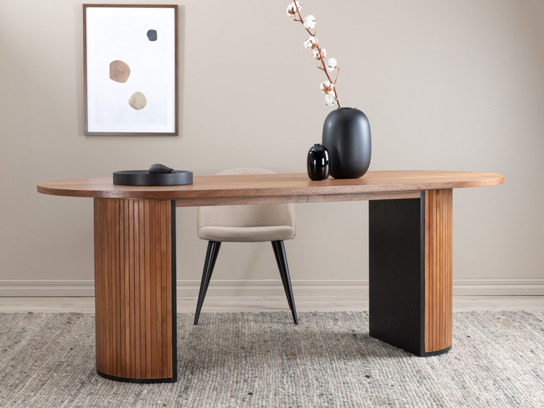 Table Dallas 1712 (Noix + Noir)
