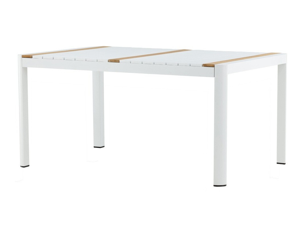 Table de jardin Dallas 2828 (Blanc + Marron)